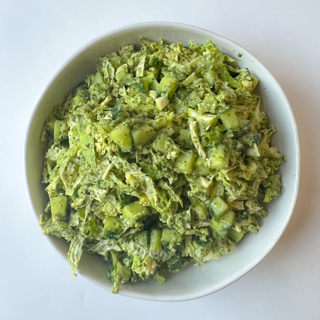 Super green slaw with Chimi