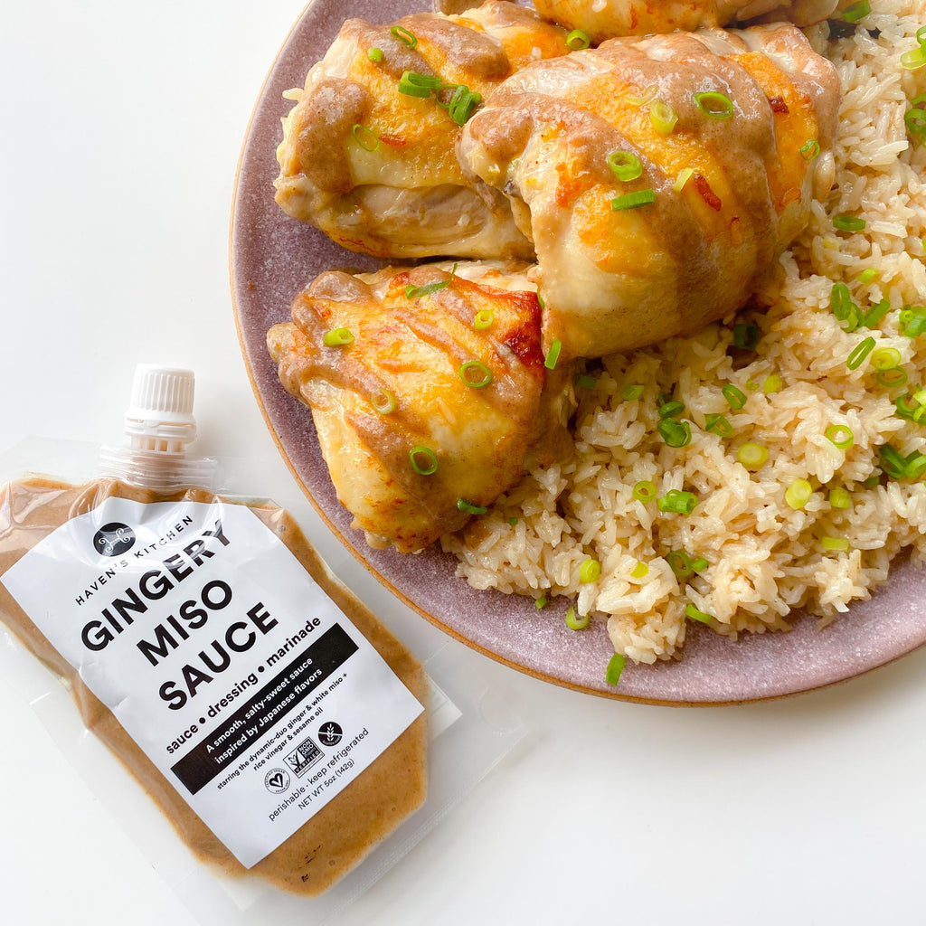 Gingery Miso Chicken and Rice