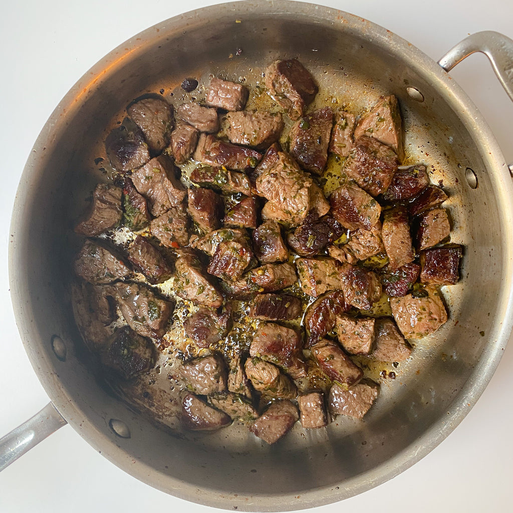 Herby Chimichurri Steak Bites