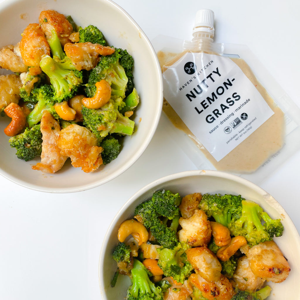 Nutty Chicken with Cashews and Broccoli