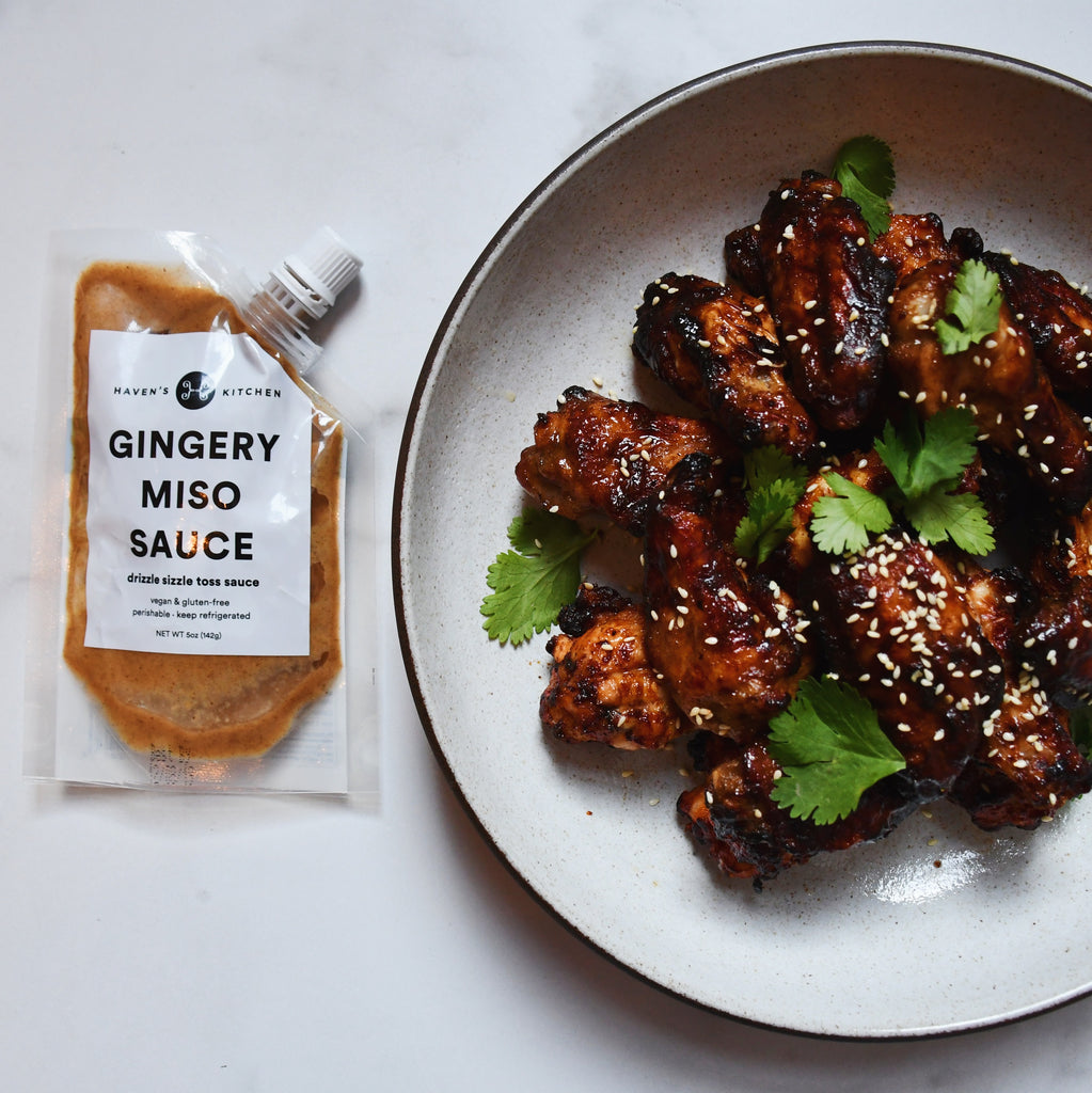 Gingery Miso Chicken Wings